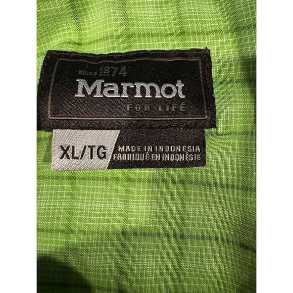 Marmot Men's XL Green Plaid Short Sleeve Button-Up Shirt Casual - Picture 13 of 13